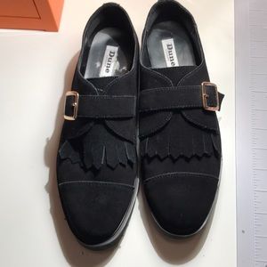 DUNE London Suede Buckle Shoes